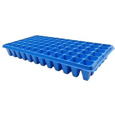 China Planting Flowers 72 Holes Plastic Nursery Tray Farm Seed Tray and Lid Tray for sale