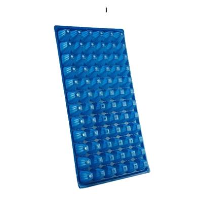 China Planting Flower New Design 32 Round Holes Blue Seed Tray, Plant Tray, Socket Tray for Hotspot Plants for sale