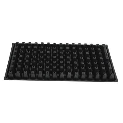 China Planting Flat Hydroponic Flowers 105 Cell Plastic Seed Tray For Grass for sale