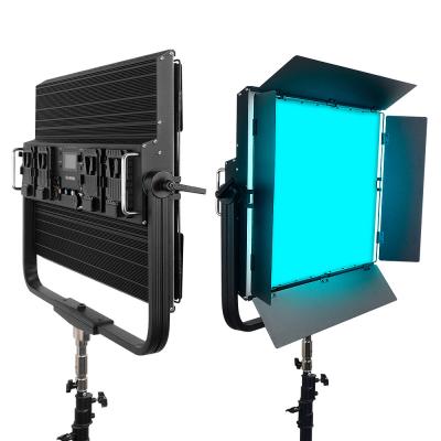 China 2800K 9990K 500w RGBW LED Video Photo Film Light 12 Lighting Effects 50000lm Soft Light LED Panel for sale