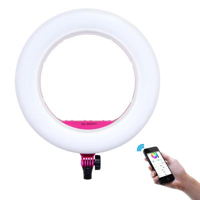 Chine contrôle LED Ring Light Lamp 2800-9990K de bluetooth de téléphone de 48W AX-480D pour Live Stream Makeup Photography à vendre