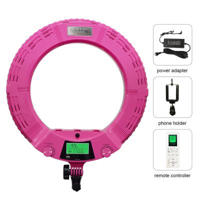 China 45cm Adjustable LED Studio Selfie Light Bi Color 10 Inch RGB Selfie Ring Light for sale