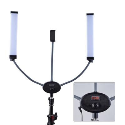 China van de Dubbele de Wapens LEIDENE van 48w 96w de Uitbreidingsschoonheid Lash Lamp For Live Streaming Vullings Lichte Tweekleurige Wimper Te koop