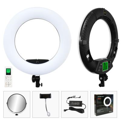 Chine Rohs 18 pouces LED Ring Light Télécommande Ringlight 45cm Accessoires de maquillage Selfie avec miroir à vendre