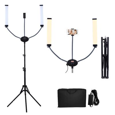 Chine 50W Double Arms LED Fill Light With Adjustable Brightness Two Arms Photo Fill Light à vendre