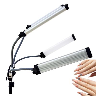 China Salon / Spa Double Arms LED vullicht Vier Arms Beauty Lamp Voor wimperverlengingen fotografie geleid Te koop