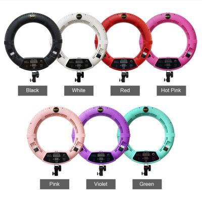 China FD-480II photography selfie ring fill light vlogging video ringlight youtube set with mirror for sale