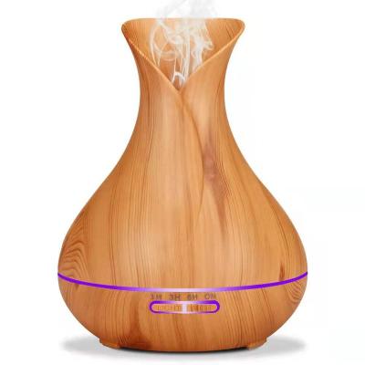 China Household Aromatherapy Grain Home Fragrance Scent Air Humidifier Electric Wooden Ultrasonic Essential Oil Diffuser for sale