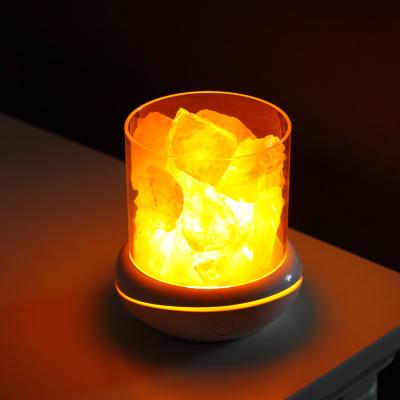 China Modern Wholesale Modern USB Aroma Diffuser Natural Electric Pink Crystal Led Himalayan Salt Lamp Night Light for sale