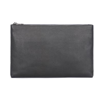 China Custom RFID Mens Business Clutch Personalized Fashion Luxury Leather Retro Brand Customizable Dinner Party Zipper Envelope Clutch for sale