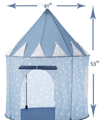 China Standard Toy Prince Playhouse Tent - Blue Toddler Play Room Kids Castle for Baby Girls Boys Children Kid for Indoor and Outdoor Toys for sale