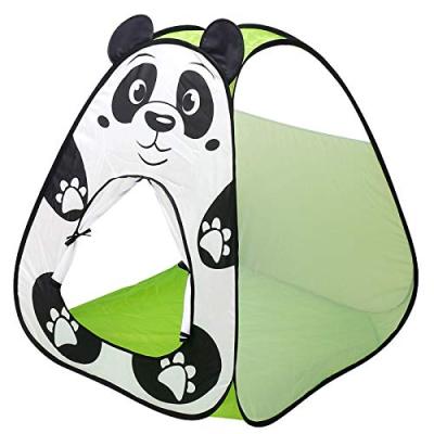 China Panda Design Girls and Boys Panda Soft Toy Hide and Search Noise Game Toy Kids Play Tent House Children Play Hut for sale