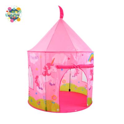 China Hexagonal Tent Unicorn Pop Up Tent Princess Castle Tent Kids for sale