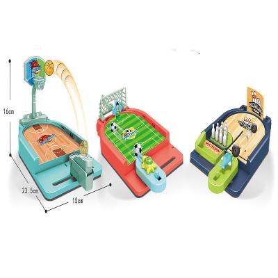 China Mini Football Bowling Board Game Kids Party Fun Catapult Toy Basketball Shooting Game 35.5*18*29cm for sale