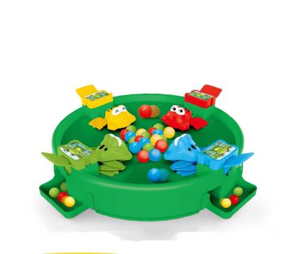 China Educational Funny Toy Multi-person Board Game Kids Interactive Desktop Toy Frog Eat Bean for sale