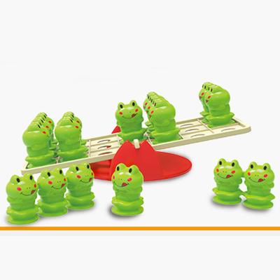 China Frog Balance Table Game Seesaw Math Toy Match Board Game 19*5*12CM for sale