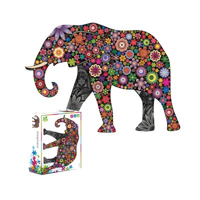 China Cartoon toy educational brain teaser Toy Animal Shape Puzzles Game of 500 pieces for kids and adults madera jigsaw puzzles for sale