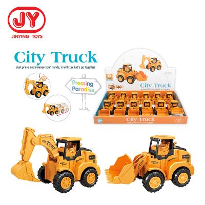 China Educational Toys/Building Blocks Toys 2020 Press And Go Mini Toy Car Engineer Truck Toy For Kids Press Sliding Toys for sale