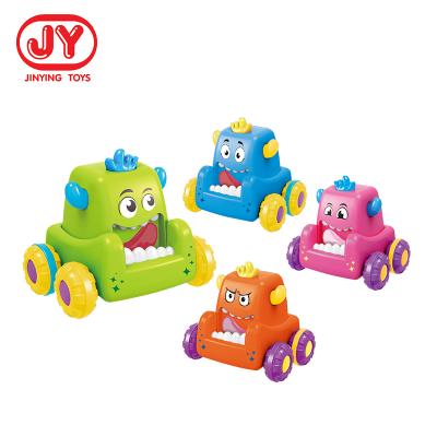 China Educational toys/building block toys press and go toy monster car for kids indoor play press sliding car toy for sale