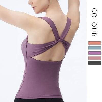 China B15167A Breathable Yoga Vest Fashion Custom Top Fashion Custom Tank Top for sale