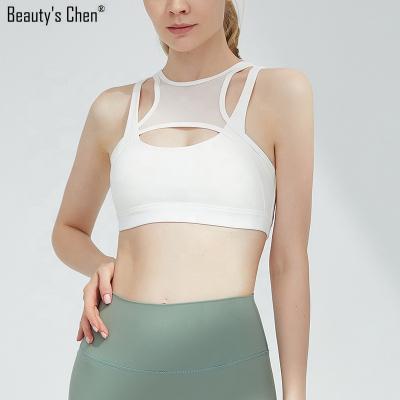 China B15168A New Design Breathable Full Coverage Custom Workout Gym Sports Bra Women Fitness Yoga Bra for sale