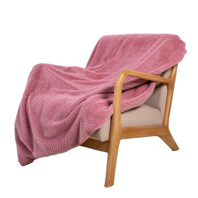 China PORTABLE Made China Rose Plush Blankets Throws Warming Super Soft Woolen Throw Faux Fur Blanket for sale