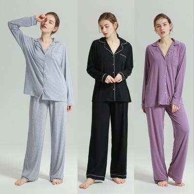 China Autumn Pajamas Women Winter Pajamas Bridesmaids Pajamas Thermal Shirts For Women Sleep Shirts Gifts For Friends for sale