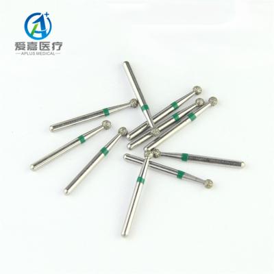 China Handpiece BR-28C High Speed ​​Rough Round Green Burs Diamond Bur Original For Crown Dental Preparation and Cavity Preparation for sale