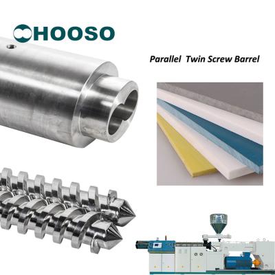 China UPVC Twin Screw Extruder Machine Conical Professional Supplier 72/93/114/135/132 Parallel Twin Screw Barrel For Cincinnati Argos for sale