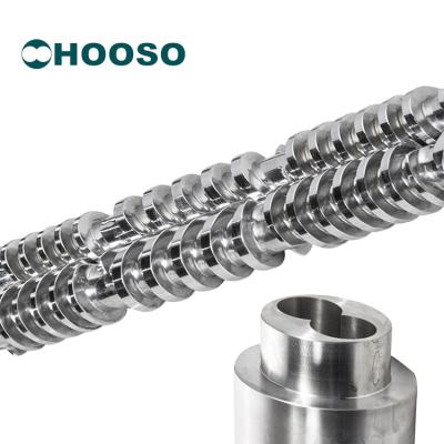 China High quality conical screw extruder machine UPVC twin pipe extruder screw/barrel screw extrusion/twin screw barrel extruder screw design for sale