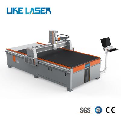 China LED Mirror Engraving Machine Vertical Structure Laser Cutting Glass Sandblast Stencil for sale