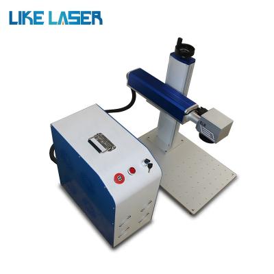 China Portable Fiber Laser Marking Machine Metal Free Sample Marking Mini Laser Marker for sale