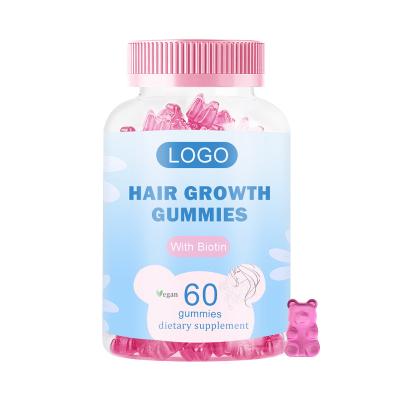 China Vegan Gummies 1000mcg Collagen Supplements Low Sugar Biotin For Hair Skin Nails Sweet Fruity Gummy Candy Flavor Bottle Packing Cartoon for sale