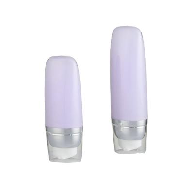 China Acrylic Airless Bottle Purple Color Sunscreen Cream Airless Bottle for sale