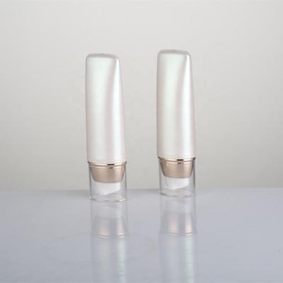 China Double Wall BB 40ml Acrylic Cream Packaging Oval Airless Bottle Airless Bottle for sale