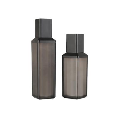 China Acrylic Airless Bottle 30ml 50ml Skin Care Cosmetic Bottles Square Acrylic Airless Bottle Lotion Bottle for sale