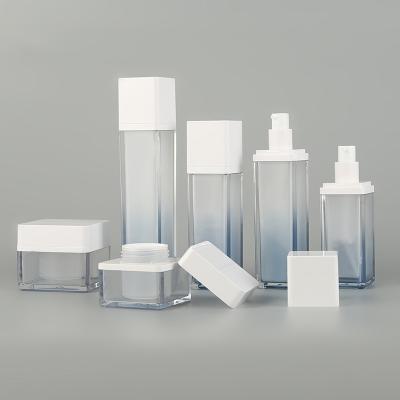 China Factory Supply Square Airless Lotion Bottle Direct Luxury Spray Pump Bottle 30ml 50ml 70ml 80ml 100ml for sale