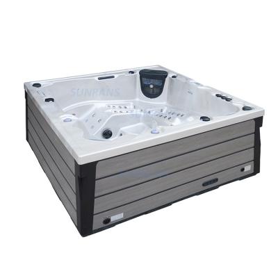 China New Sunrans 5 Person Freestanding Whirlpool Hot Tub Spa Outdoor for sale