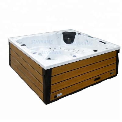 China New Aristech Spa 111 Pcs Acrylic Square Outdoor Massage Jets Whirlpool Hot Tubs Sunrans for sale