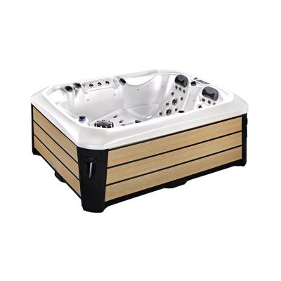 China New Design Air Jets Massage Freestanding Outdoor Acrylic Whirlpool Spa Hot Tub For 3 Person for sale