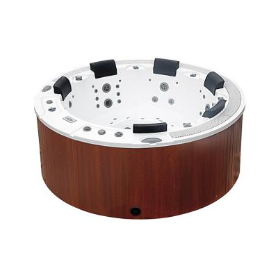 China Sunrans PVC Free Round Skirt Design Outdoor Hot Tub For 5 Persons for sale