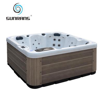 China Hot Selling 6 Person Whirlpool Freestanding Hot Tub Luxury Outdoor Spa Bath for sale