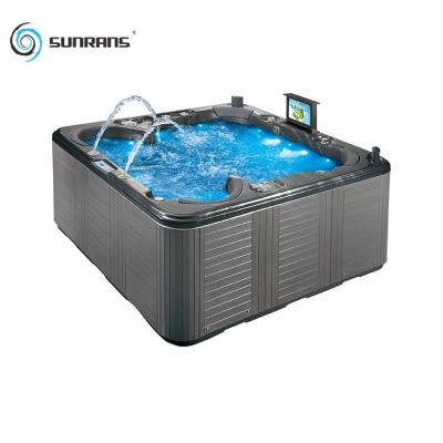 China New Design Sunrans Freestanding Hot Sale Outdoor Hot Tub For 6 Persons for sale