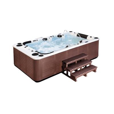 China Free USA aristech acrylic made hot tub 10 people balboa control system hot tub cover for sale