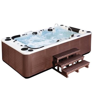 China Free Standing Balboa Skirt System Spa Outdoor Hot Tub 10 Person PVC Hot Tubs for sale