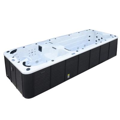 China Sunrans New Design Large Garden Pool Spa Hydraulic Freestanding Hydro Bath Spa Large Garden Pool for sale