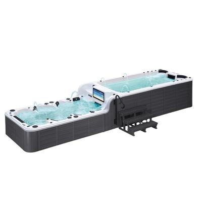 China Free hot sale big swim spa to do exercise pool outdoor endless swimming pool big spa for sale