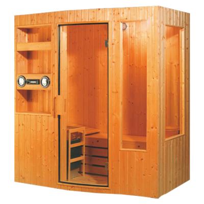 China Computer Control Panel Finland Pine Wood Sauna Indoor Room Portable Sauna Room for sale