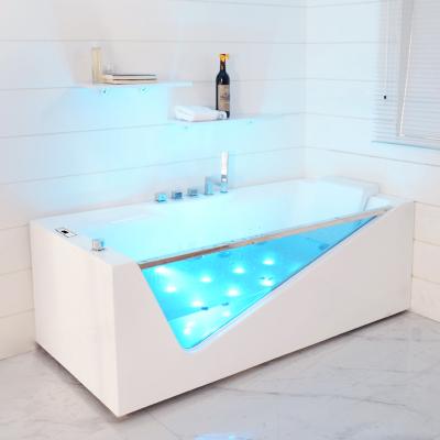 China Sunrans Free Standing Massage China Indoor Portable Acrylic Bathtub for sale