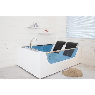 China New Design Low Price Whirlpool America Massage Bathtub Freestanding For 2 Person for sale